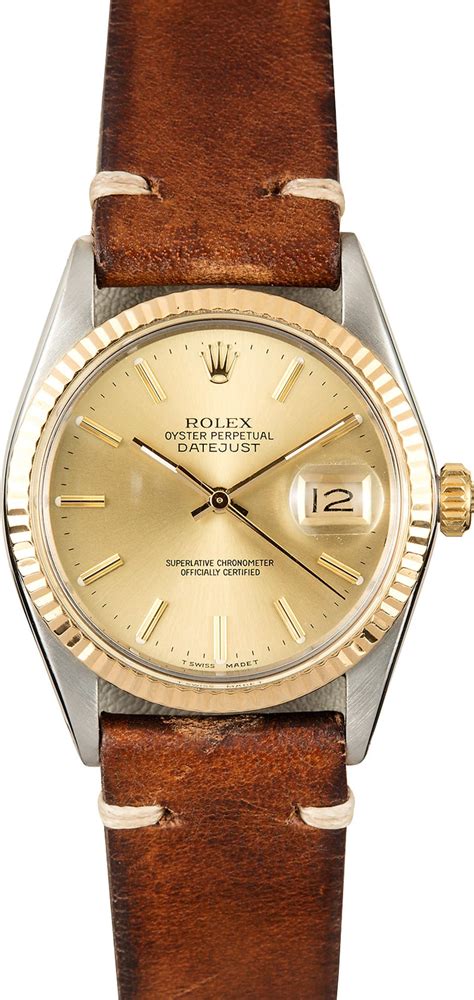 rolex clasp leather band|rolex leather band women's watch.